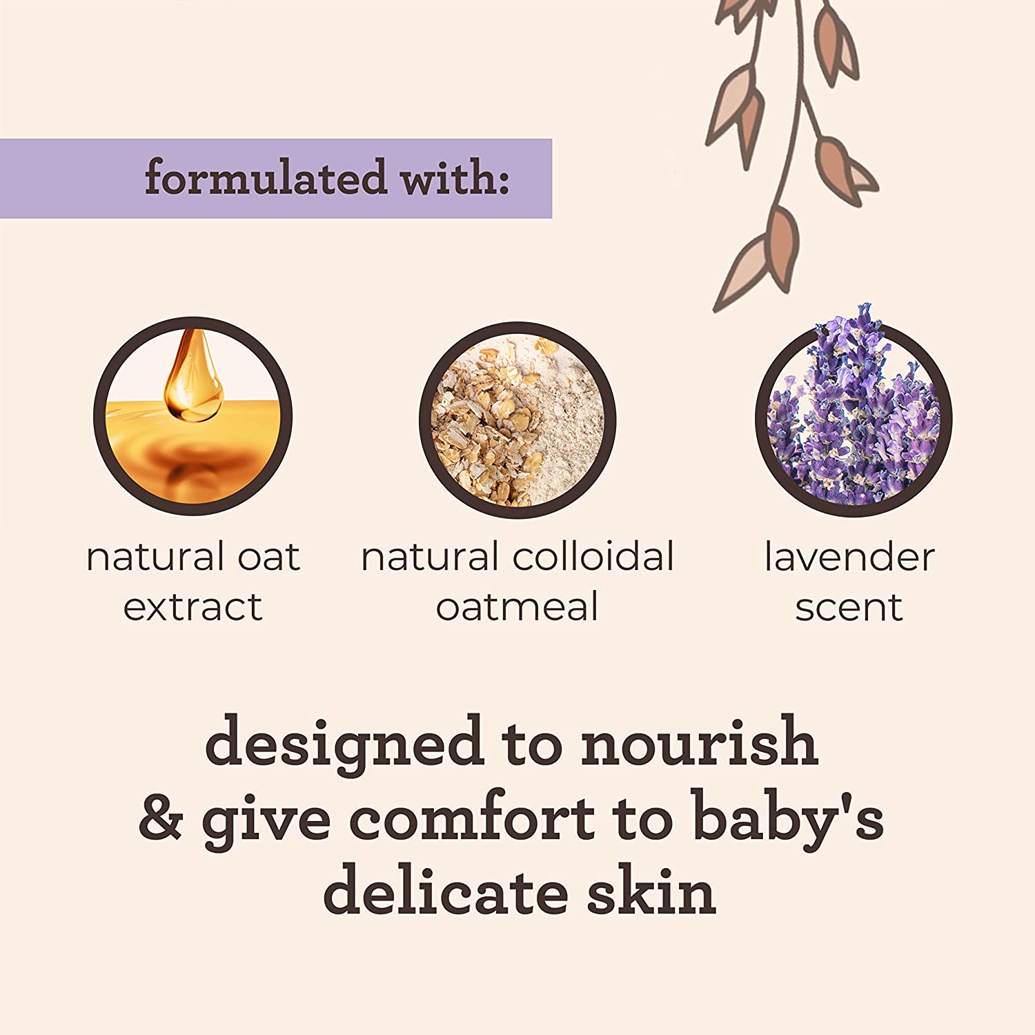 Aveeno Baby Calming Comfort Bath & Lotion Set, Night time Baby Skin Care Products with Natural Oat Extract, Lavender & Vanilla Scents, Paraben-Free, 2 Items - Image 9